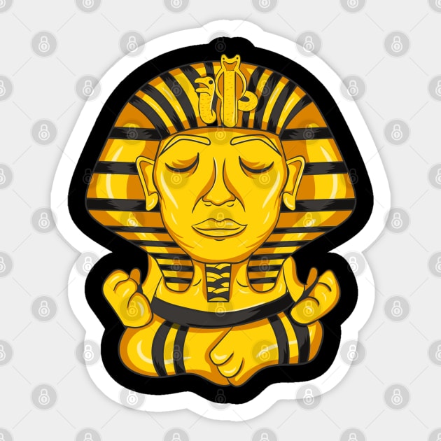 Sphinx Egypt Yoga Meditate Meditation Sticker by E